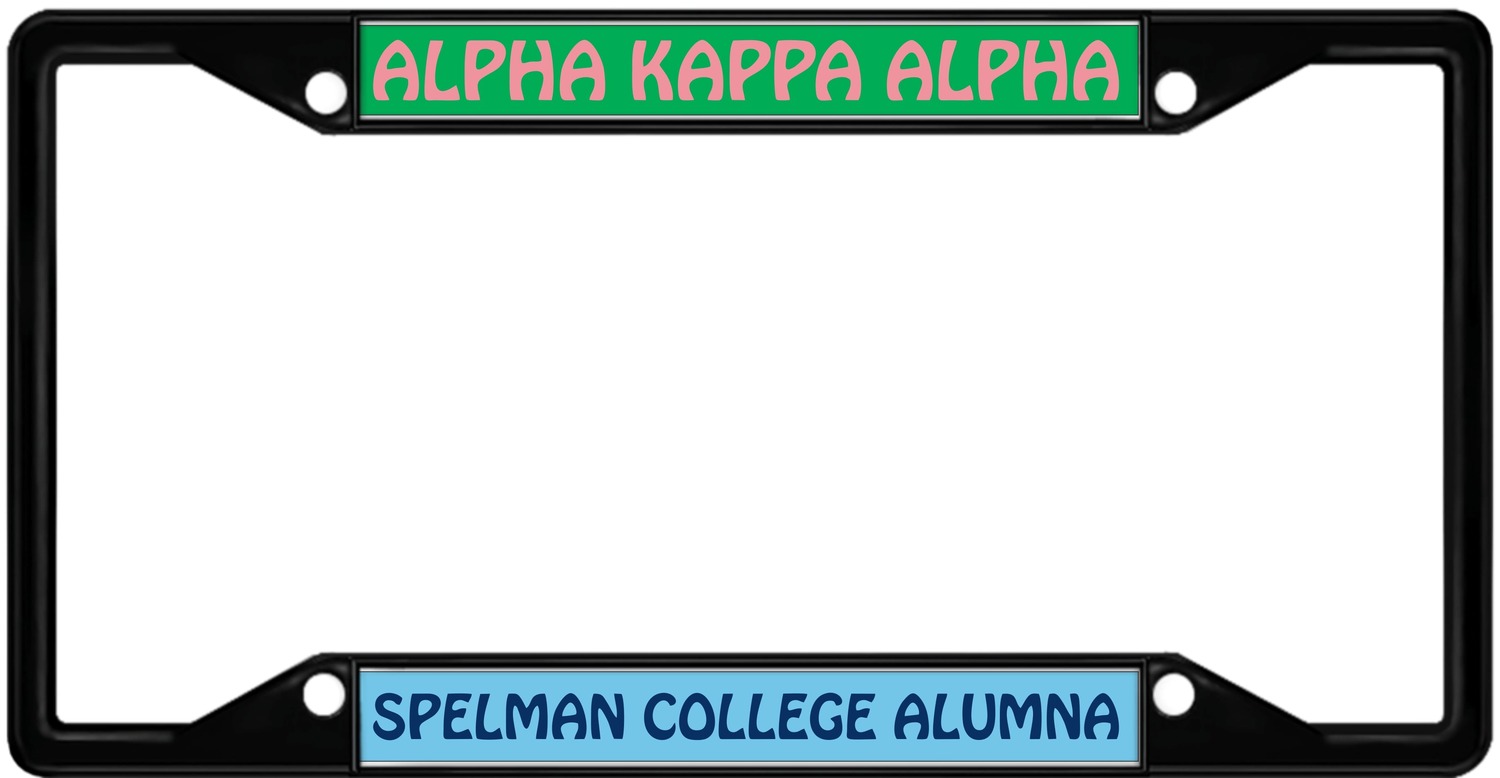 Spelman College Alumna - Custom Metal License plate frame